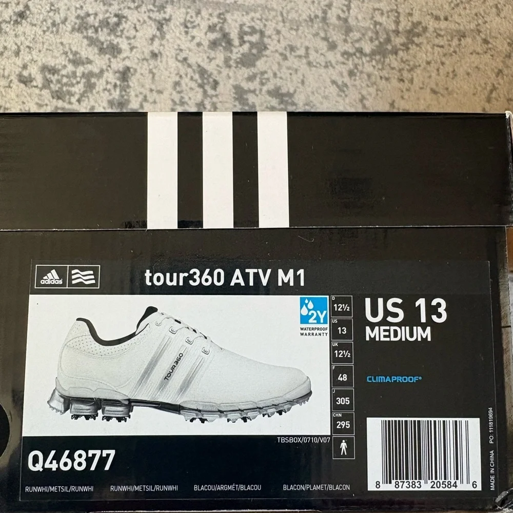 adidas tour360 ATV M1 Golf Shoes - White